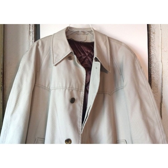 London Fog Men's Vintage Coat Zip Out Winter Liner 44 Long Water Resistant Class - Picture 3 of 12